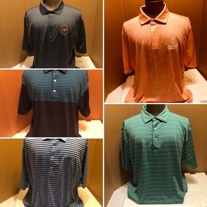 5 golf polo tee shirts XL